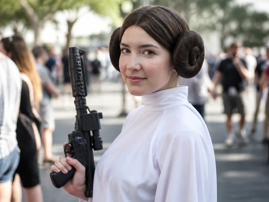 Princess Leia Middle-side Bun Outfit - Best Halloween Costumes for Women